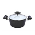 with Glass Lid and Ceramic Coating Cooking Pot